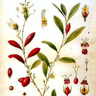 Ilustración de Hoja de coca