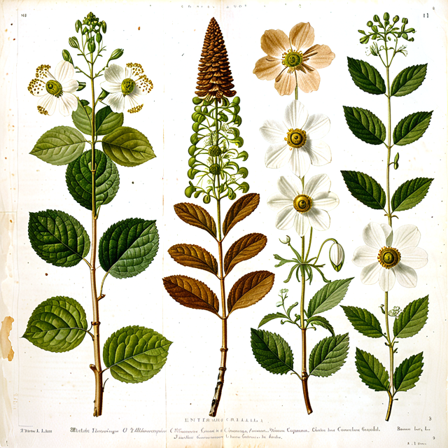 Ilustración botánica de Enterolobium cyclocarpum