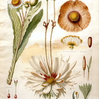 Ilustración botánica de Frailejón