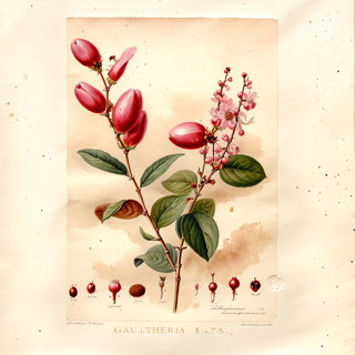 Ilustración botánica de Toronjil de altura
