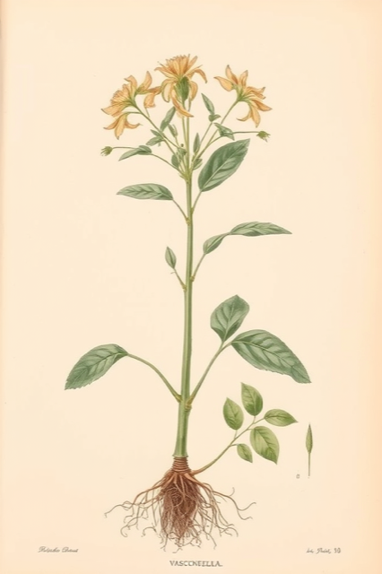 Ilustración botánica de Vasconcellea pubescens